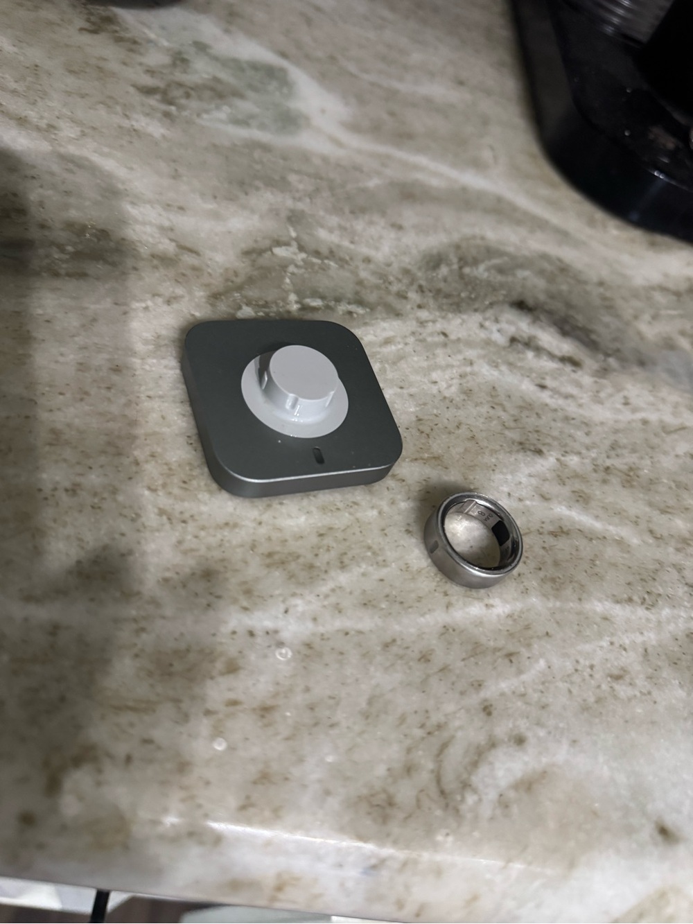 Brushed Silver Oura 4 Ring sz 8
